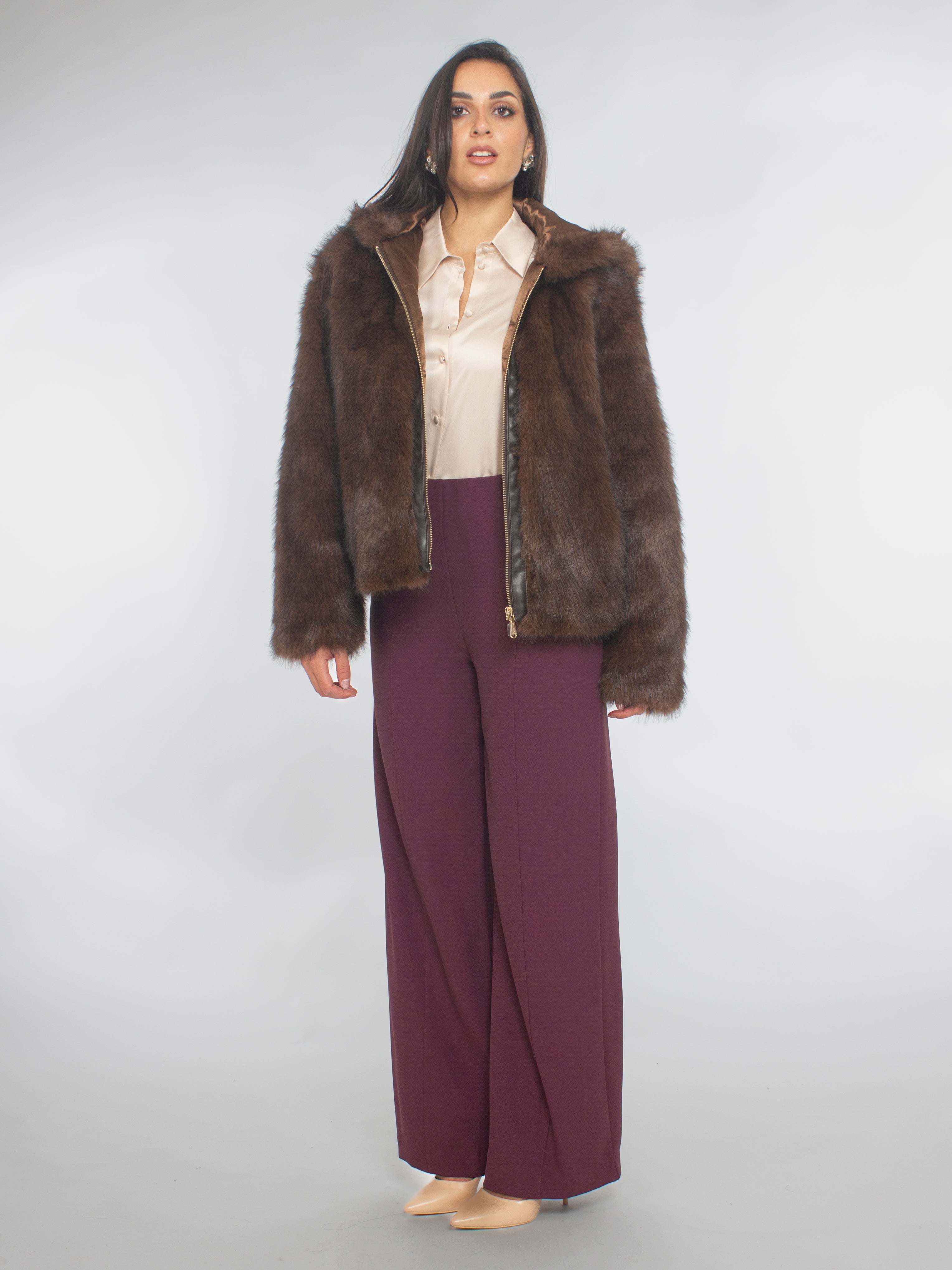 Giaccone in faux fur Blugirl