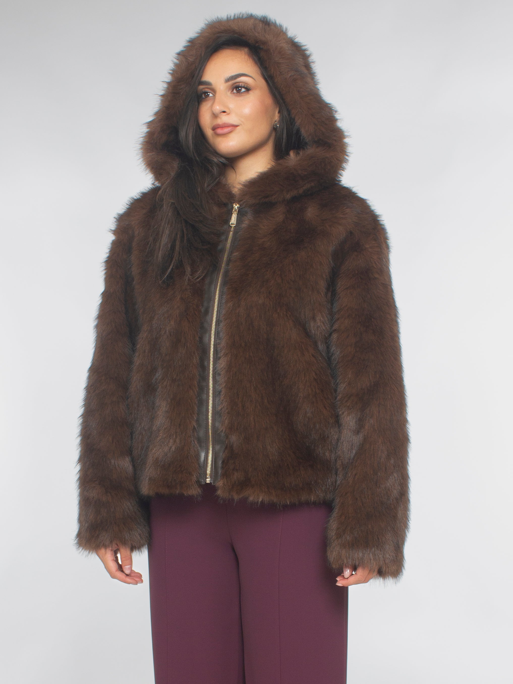Giaccone in faux fur Blugirl