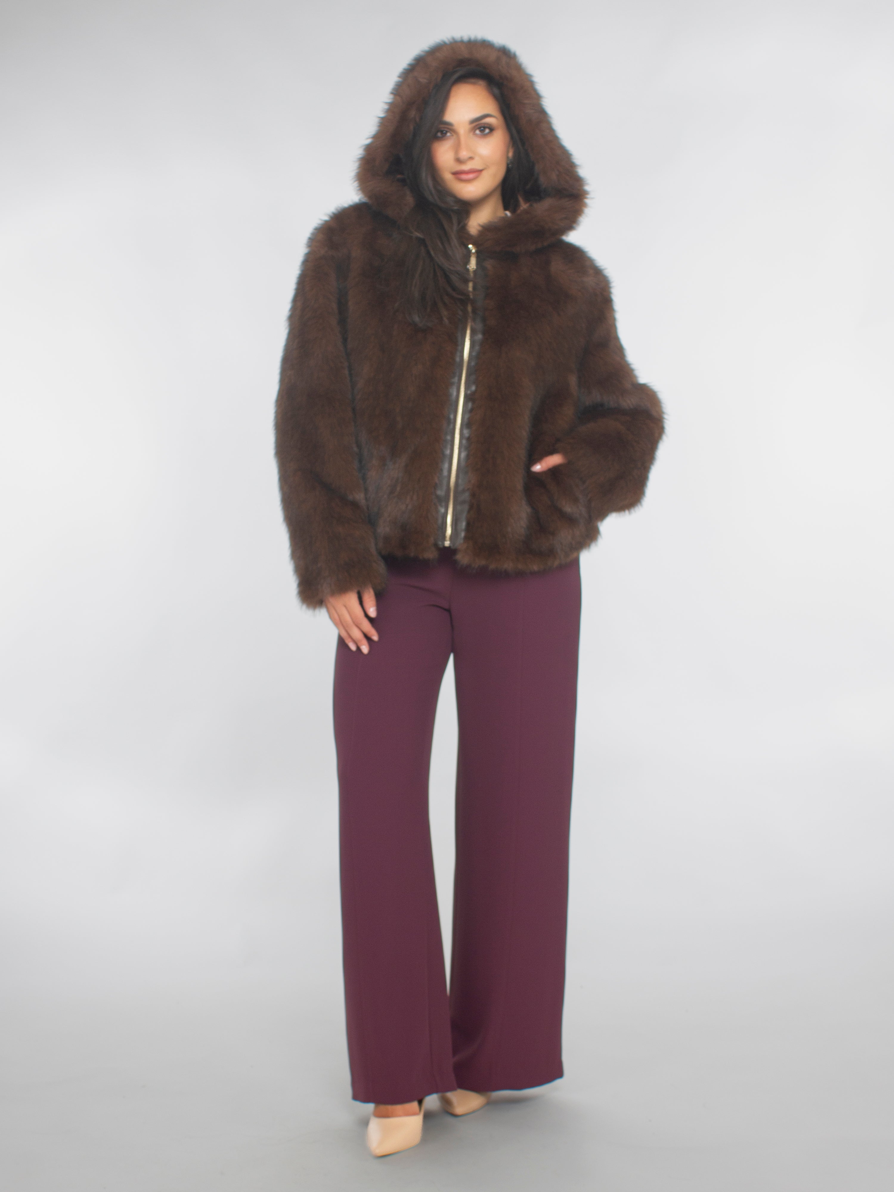 Giaccone in faux fur Blugirl