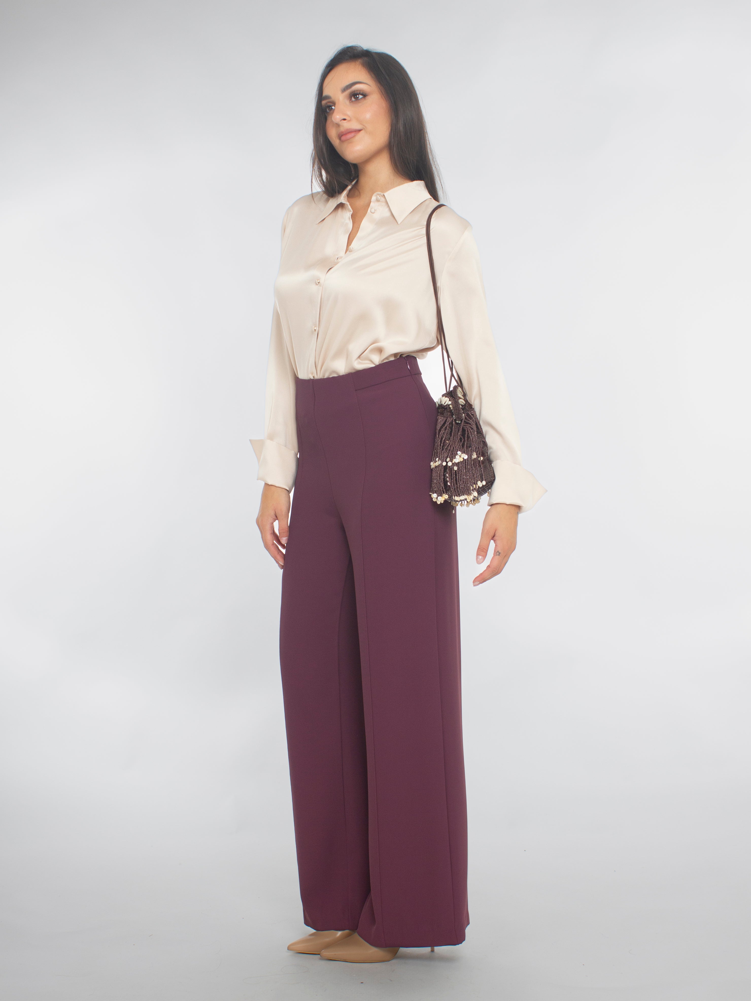Camicia in raso di seta Blugirl