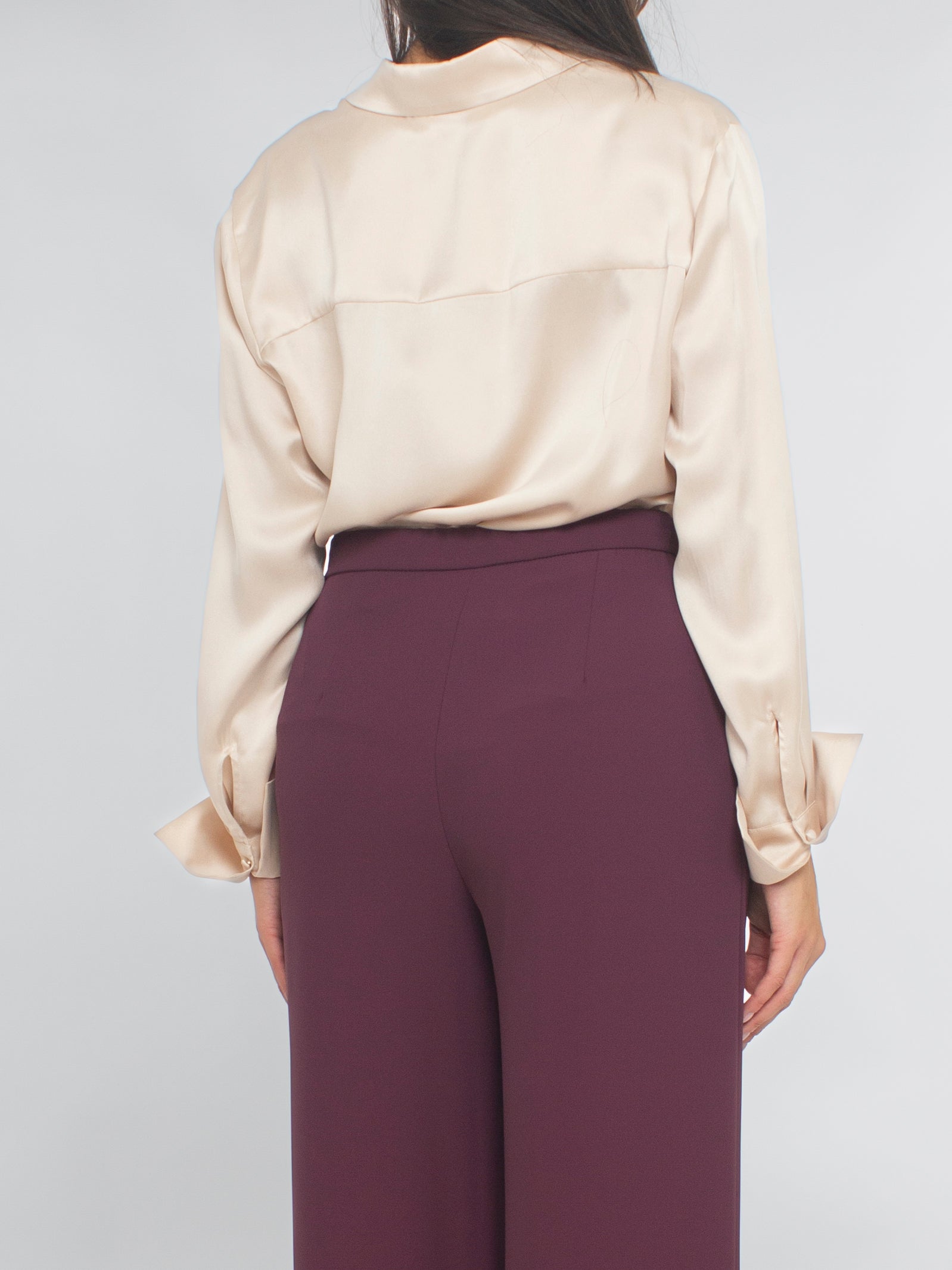 Camicia in raso di seta Blugirl