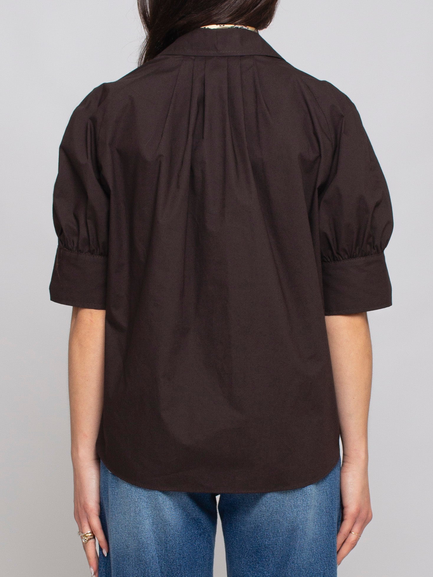 Camicia manica corta arricciata Vicolo