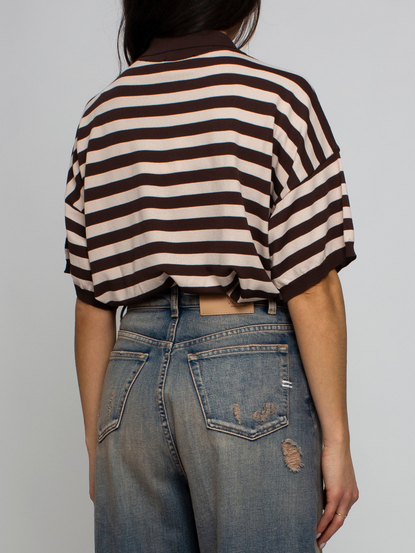 Maglia polo a righe Vicolo