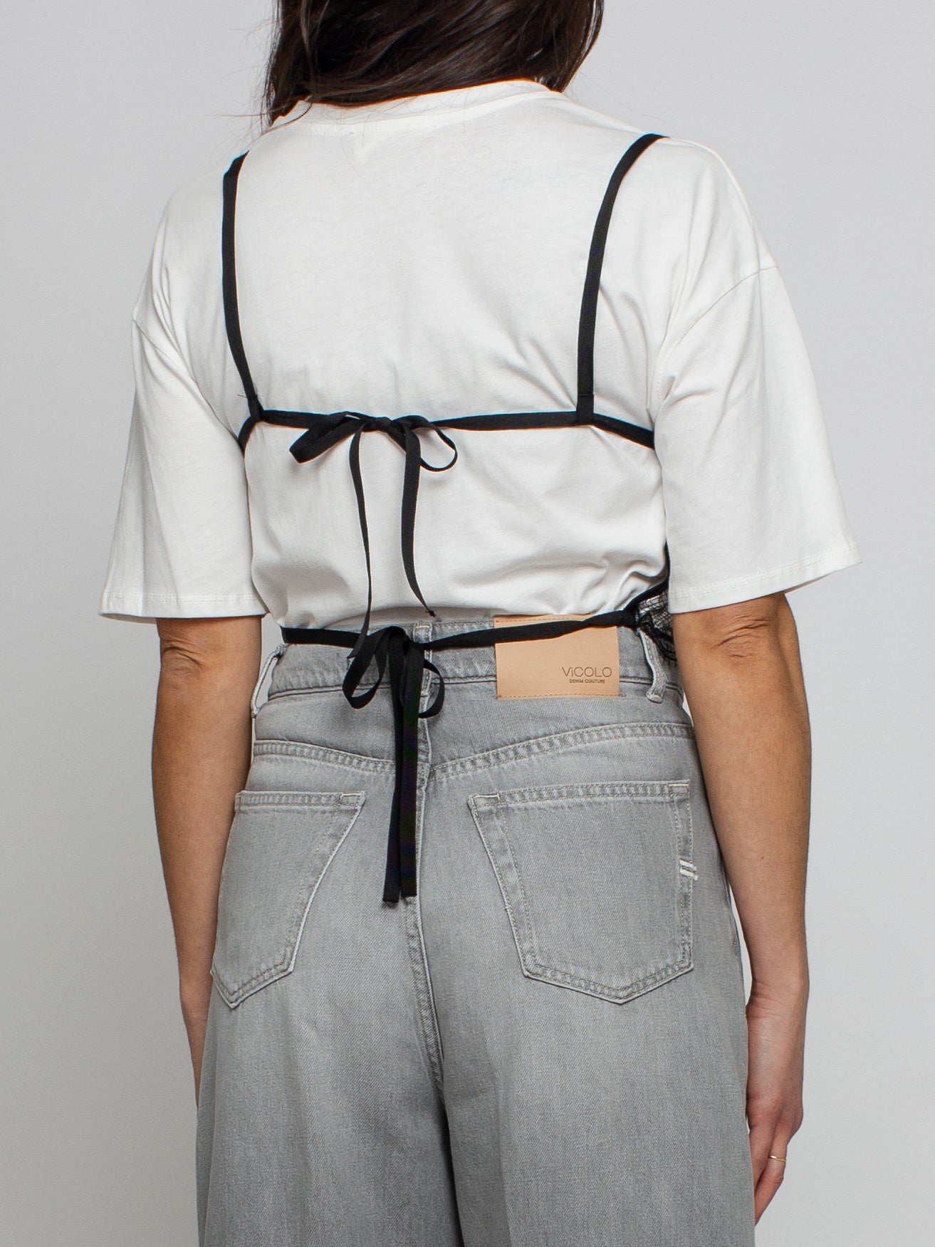 Tshirt con corsetto in pizzo Vicolo