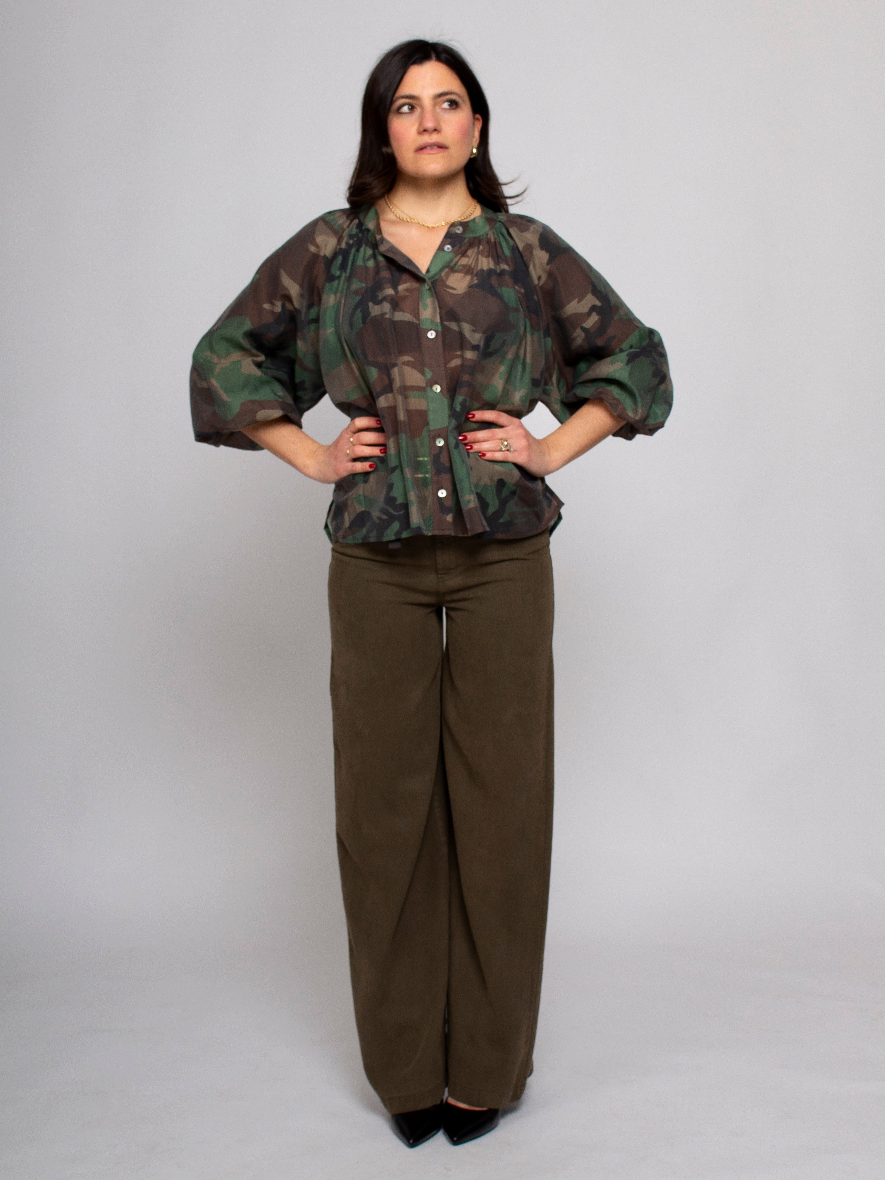 Pantalone barrel con cintura Vicolo