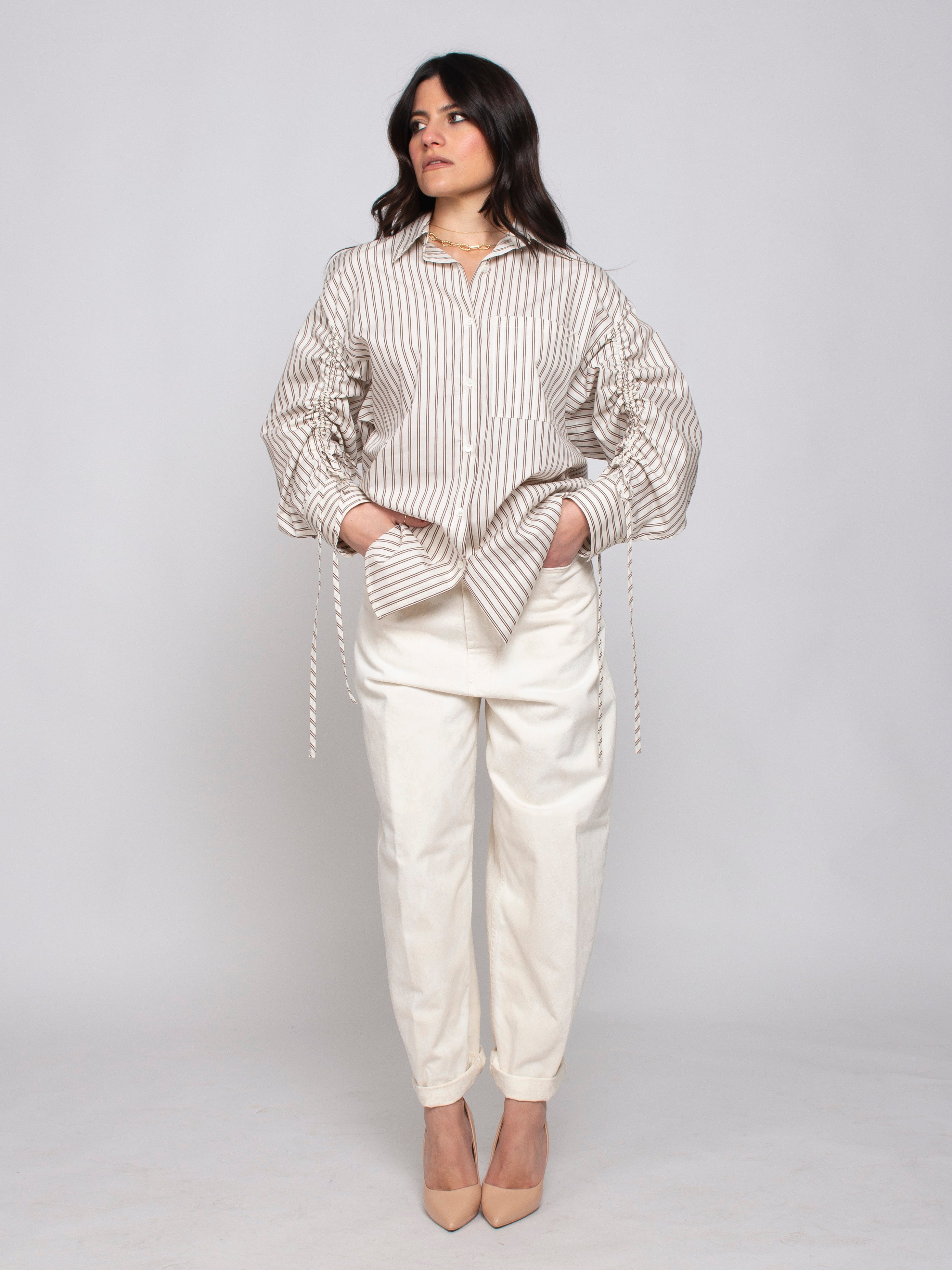 Camicia con Maniche Arricciate Vicolo