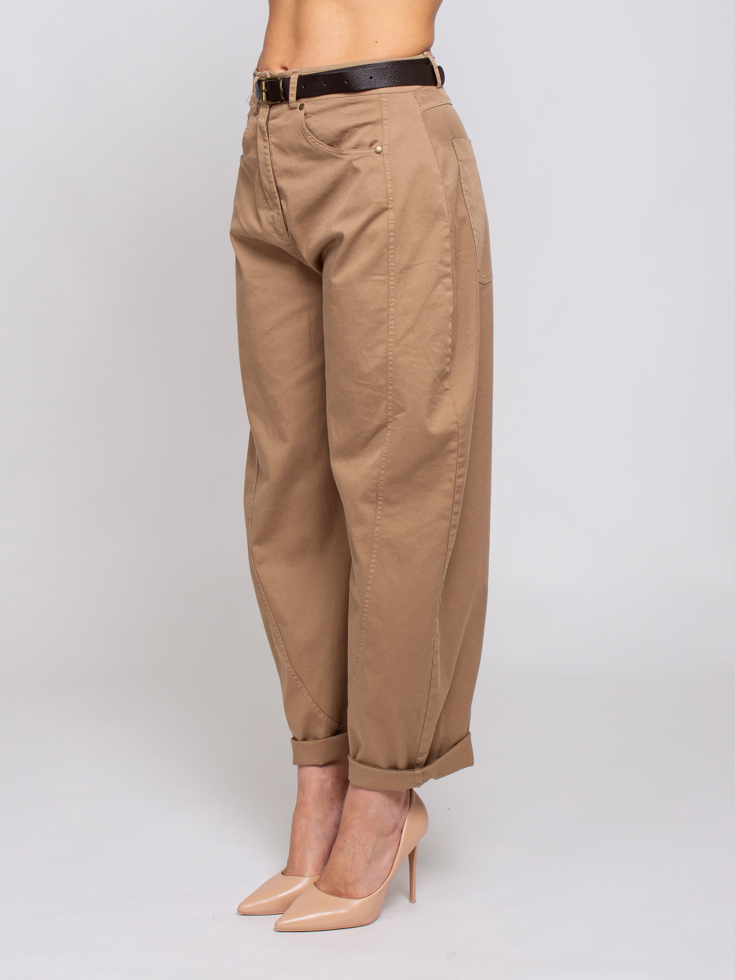 Pantalone barrel con cintura Vicolo