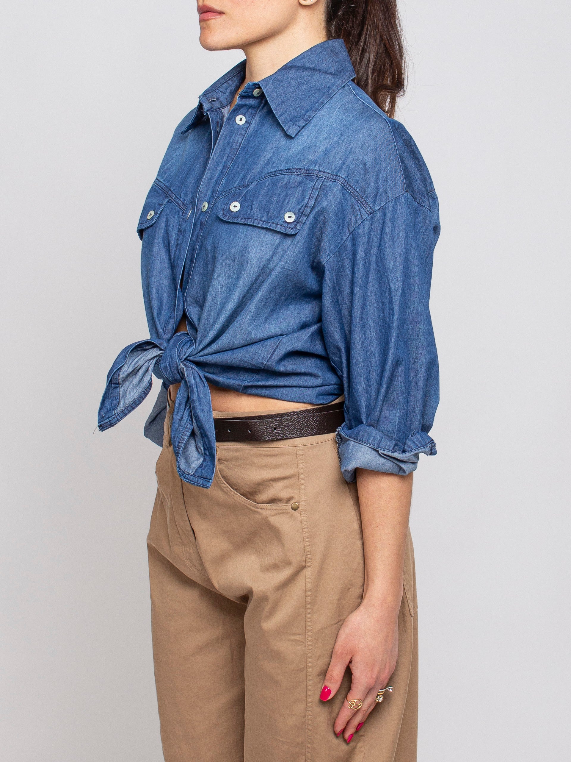 Camicia di jeans con taschino Vicolo