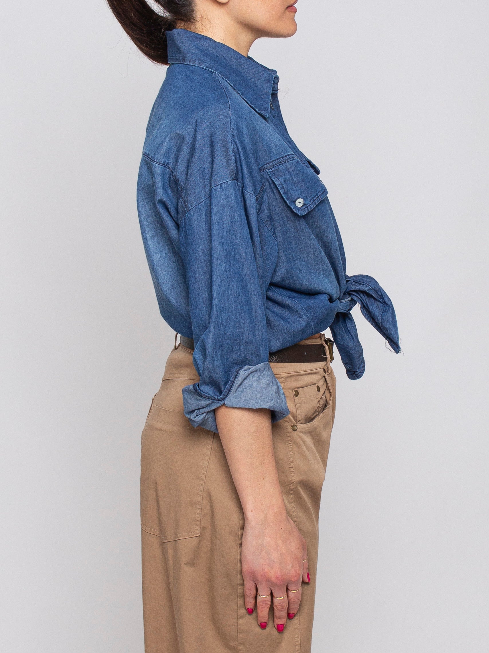 Camicia di jeans con taschino Vicolo