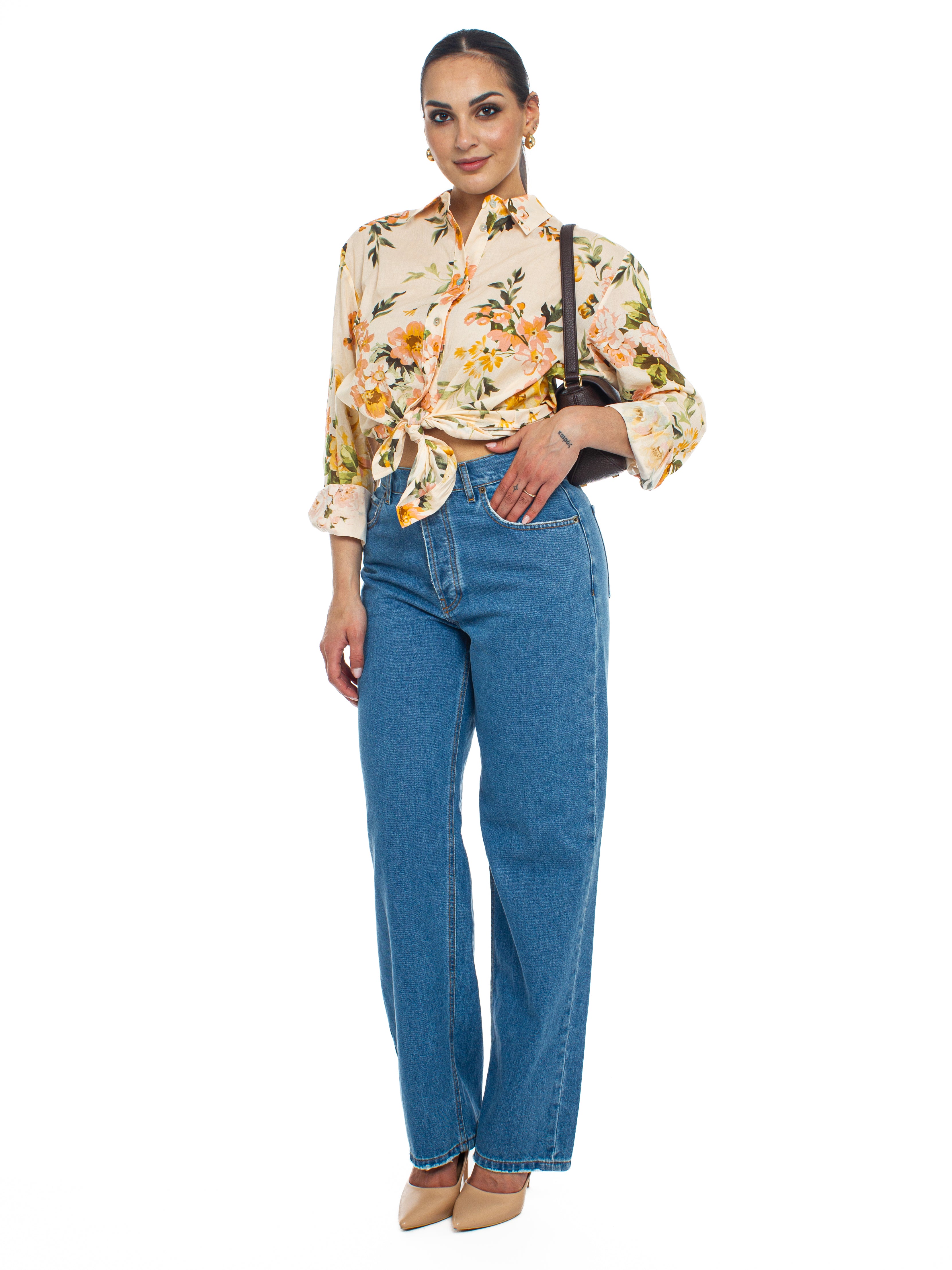 Camicia fantasia fiori Vicolo
