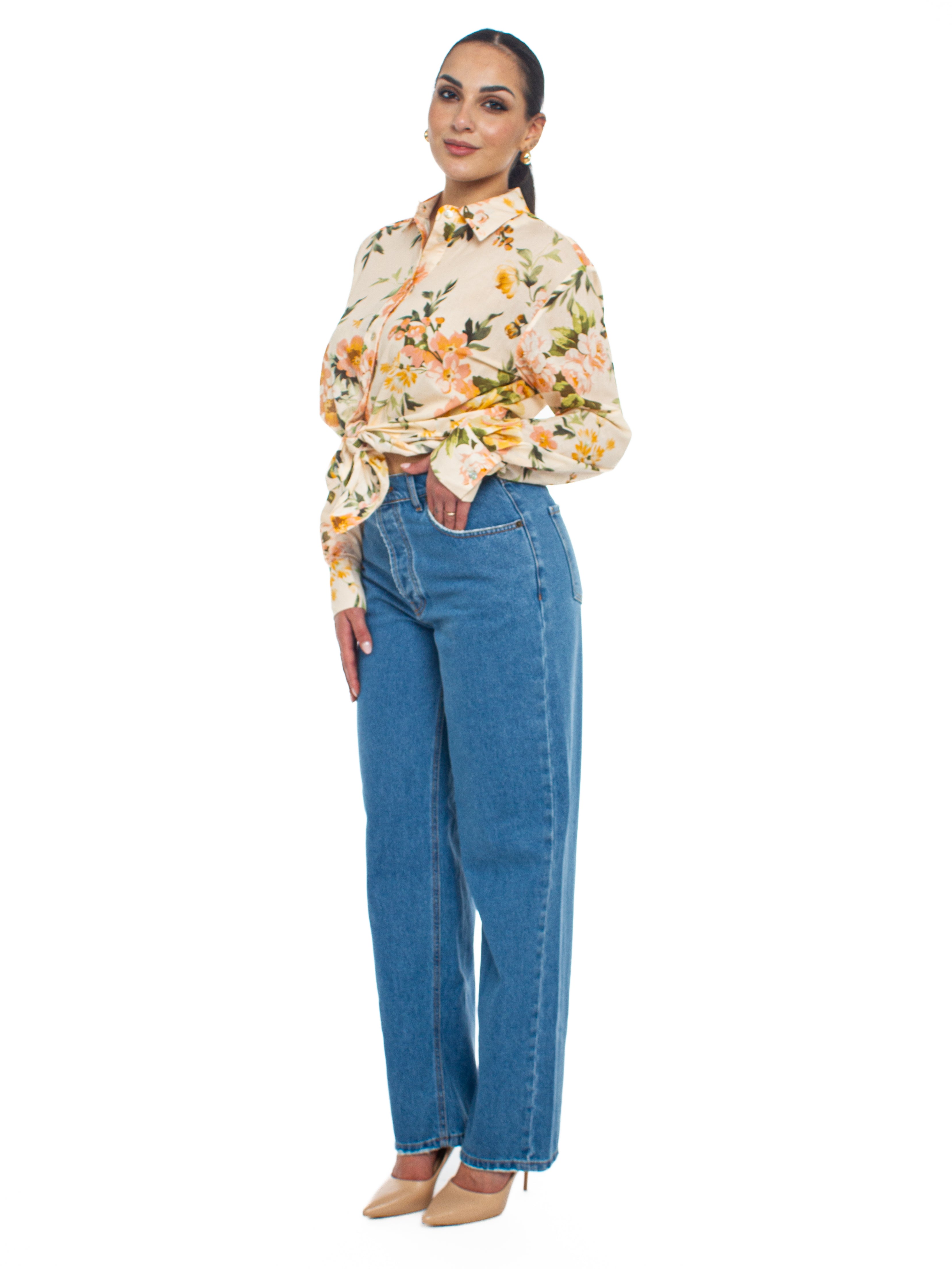 Jeans a vita alta To.Bì Demure