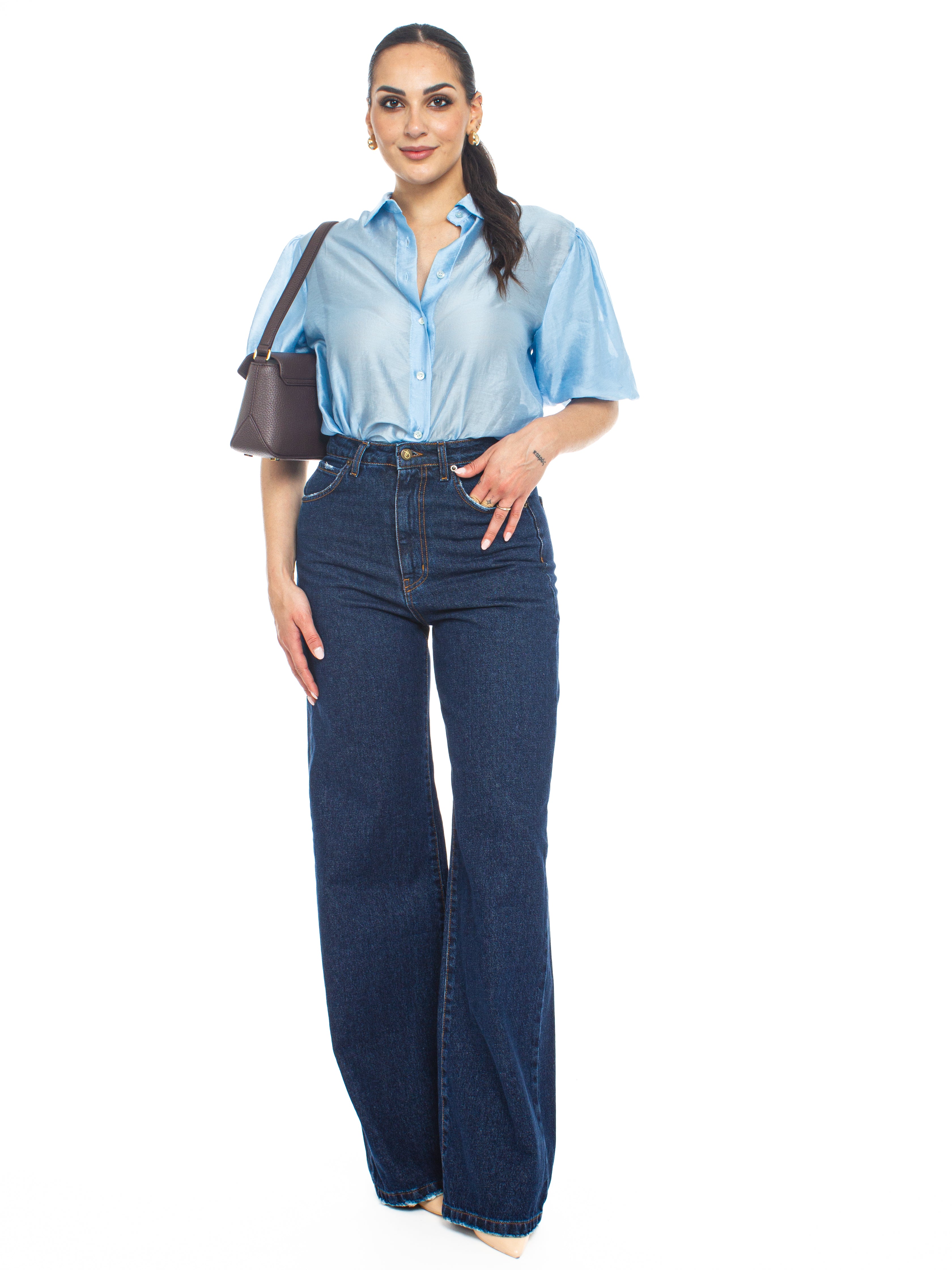 Camicia manica corta a palloncino Vicolo