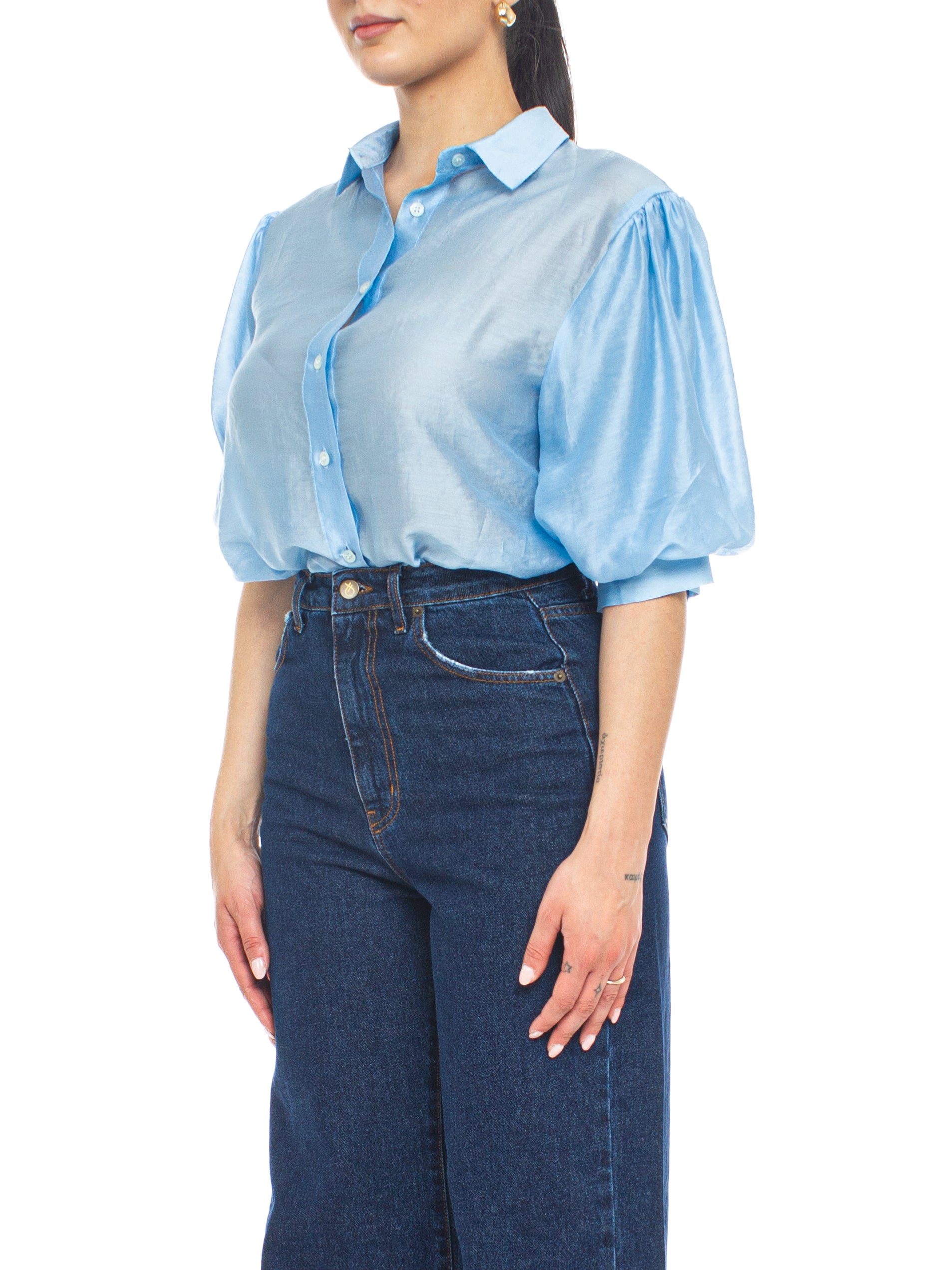 Camicia manica corta a palloncino Vicolo