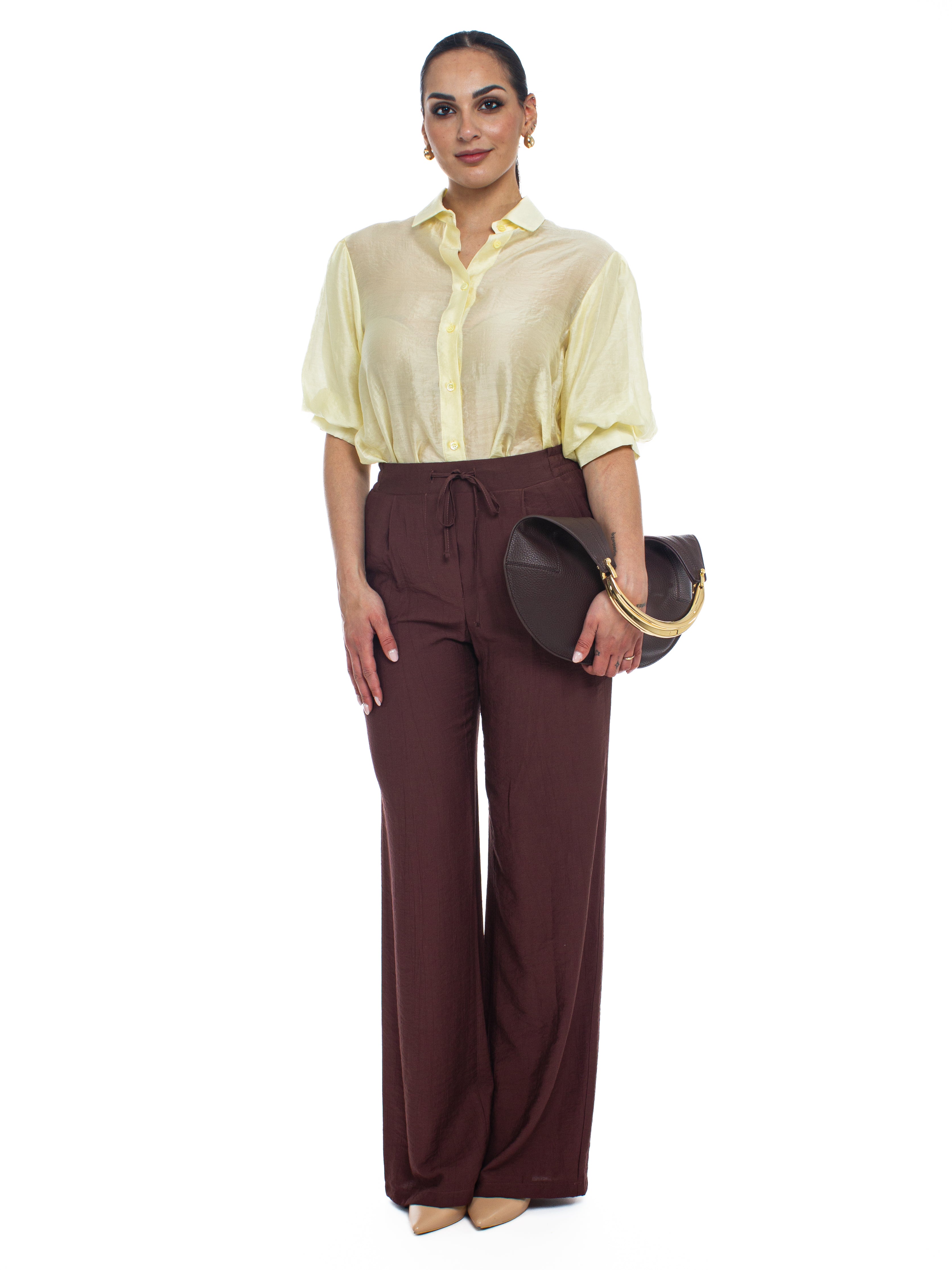 Camicia manica corta a palloncino Vicolo