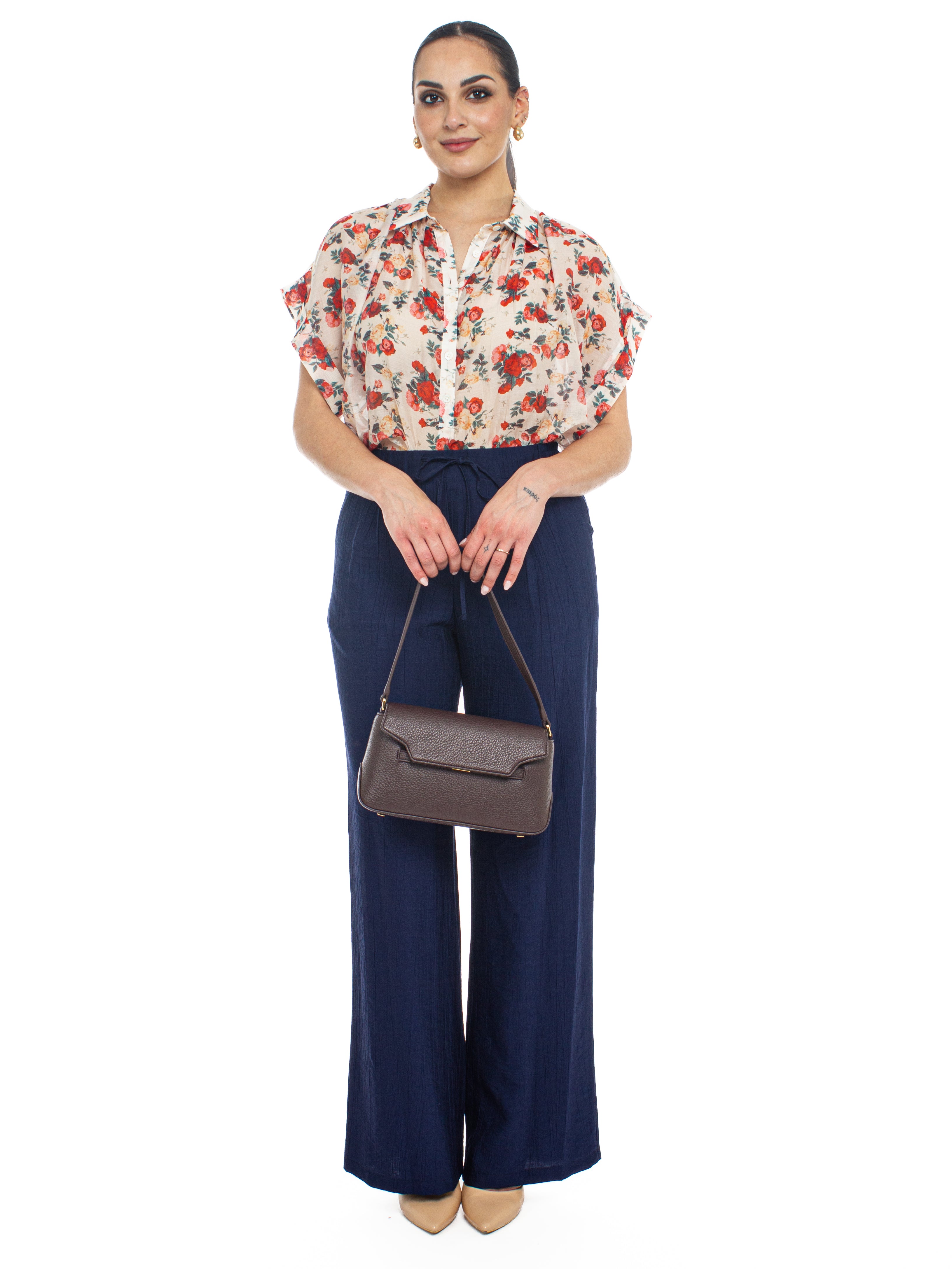 Camicia fantasia rose Vicolo