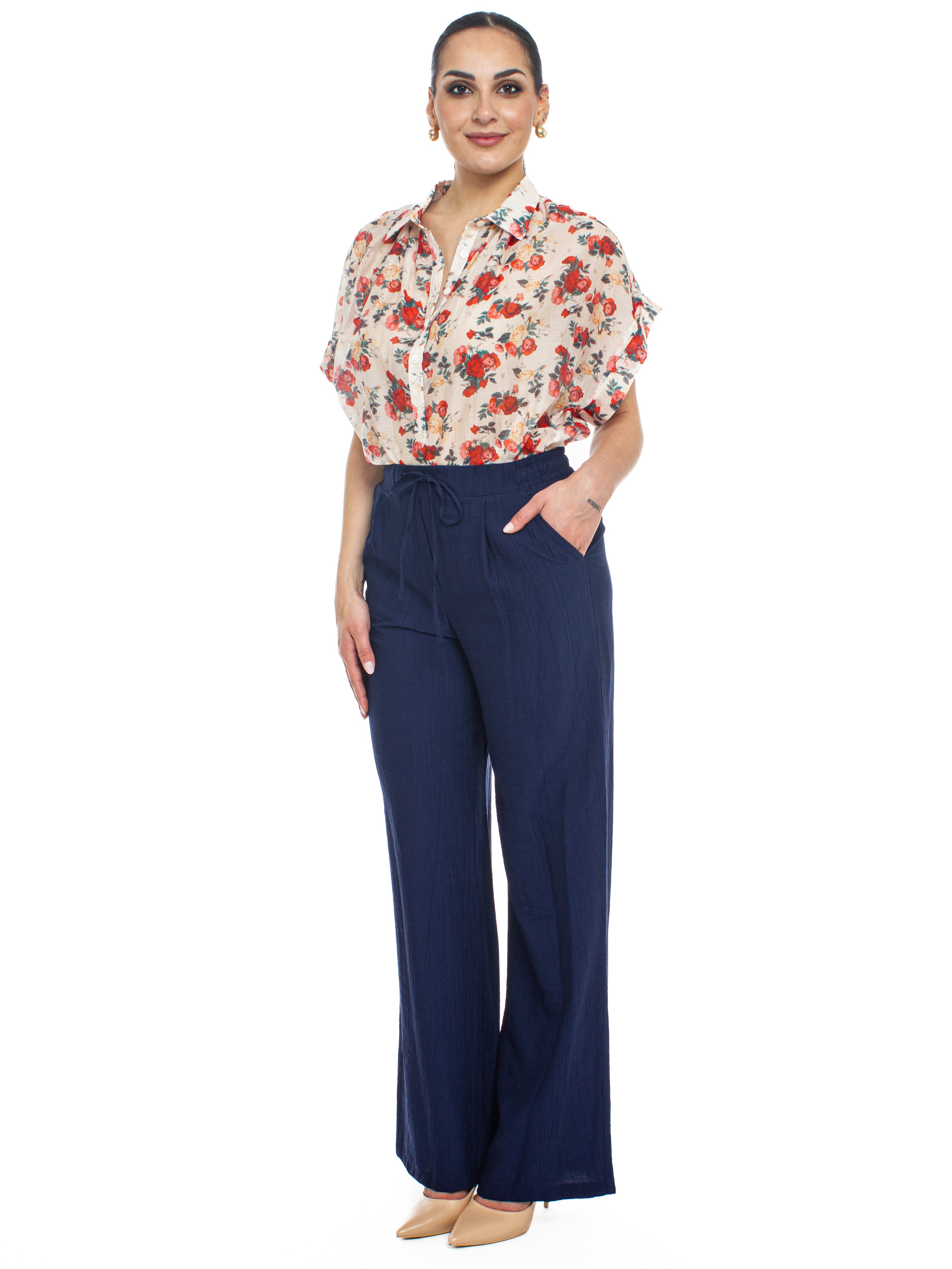 Camicia fantasia rose Vicolo