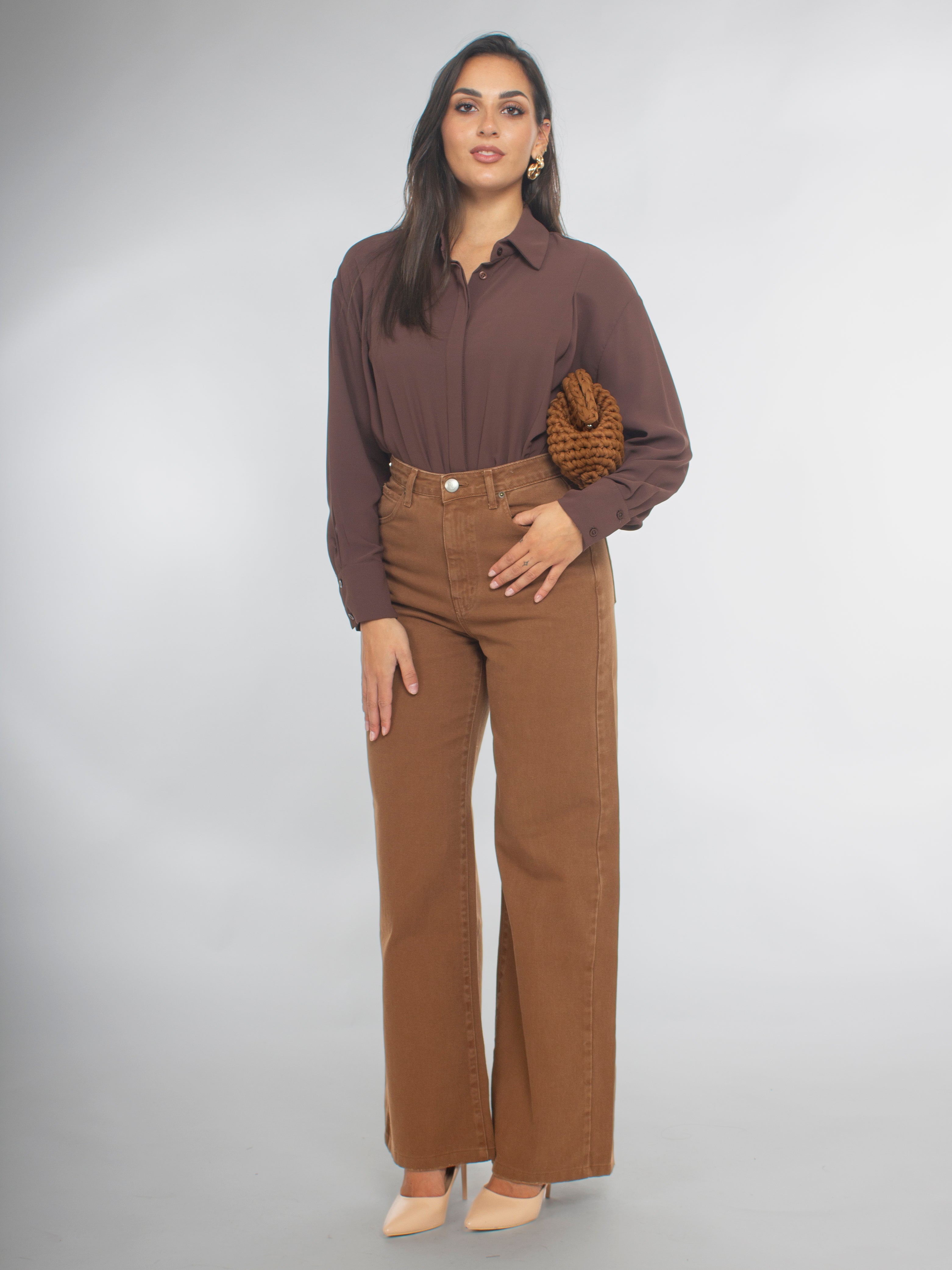 Camicia con Bottoni Ricoperti Rinascimento