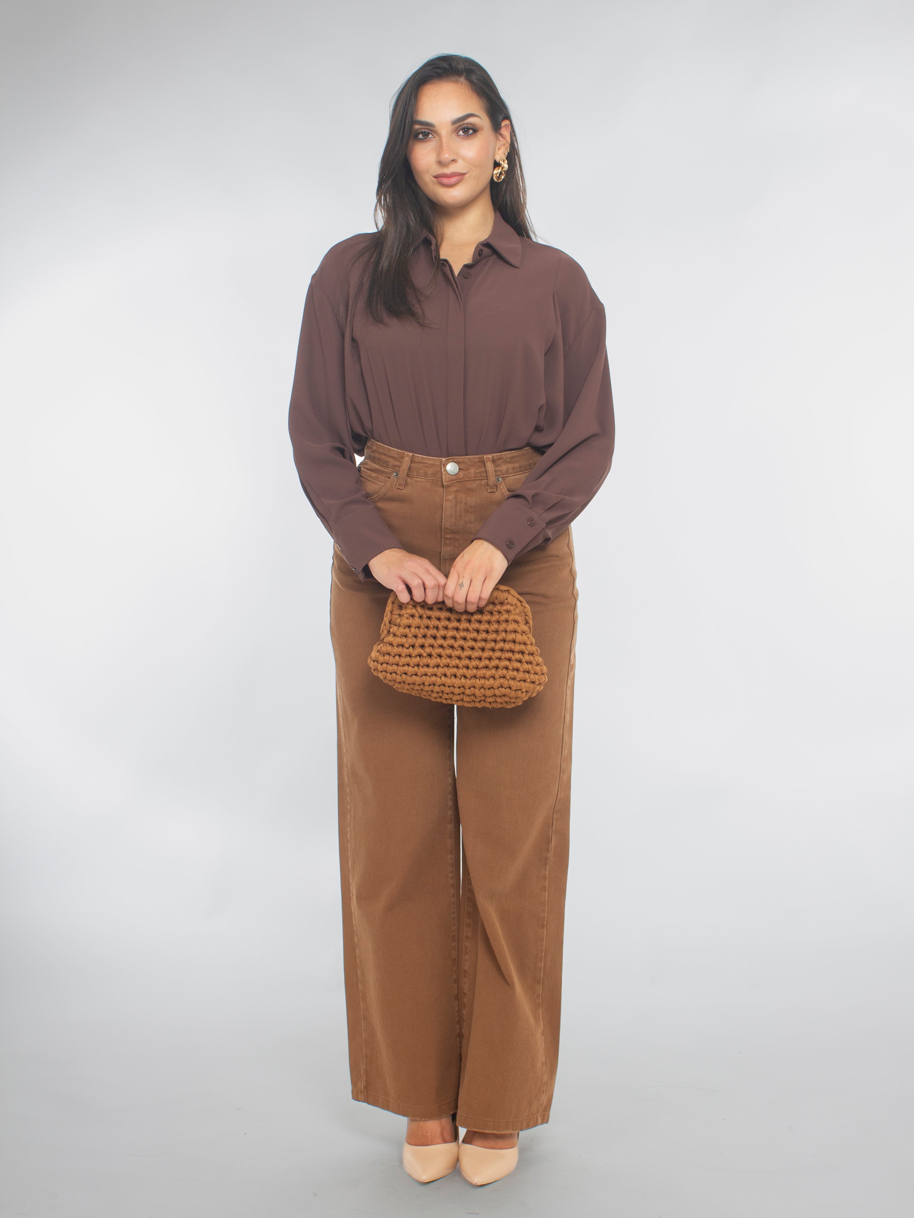 Camicia con Bottoni Ricoperti Rinascimento