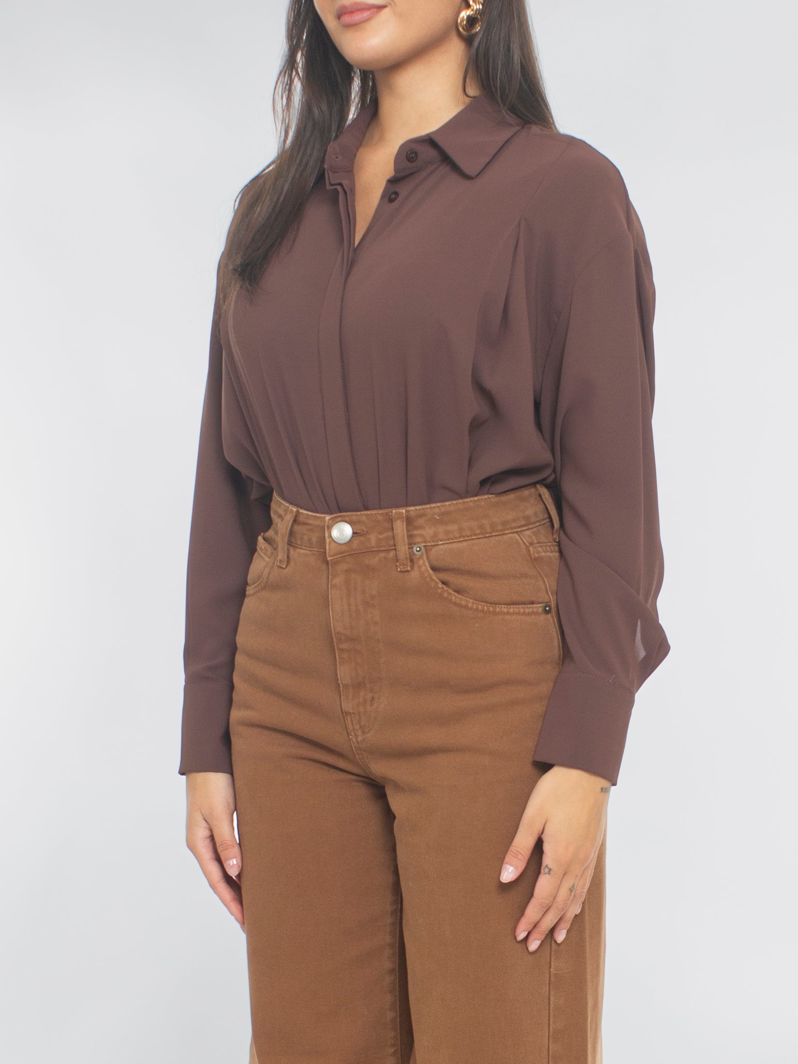 Camicia con Bottoni Ricoperti Rinascimento