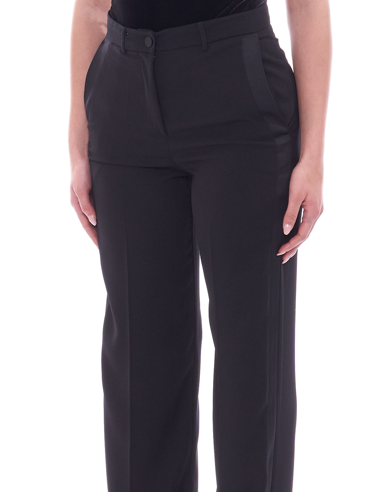 Vicolo trousers with satin detail 