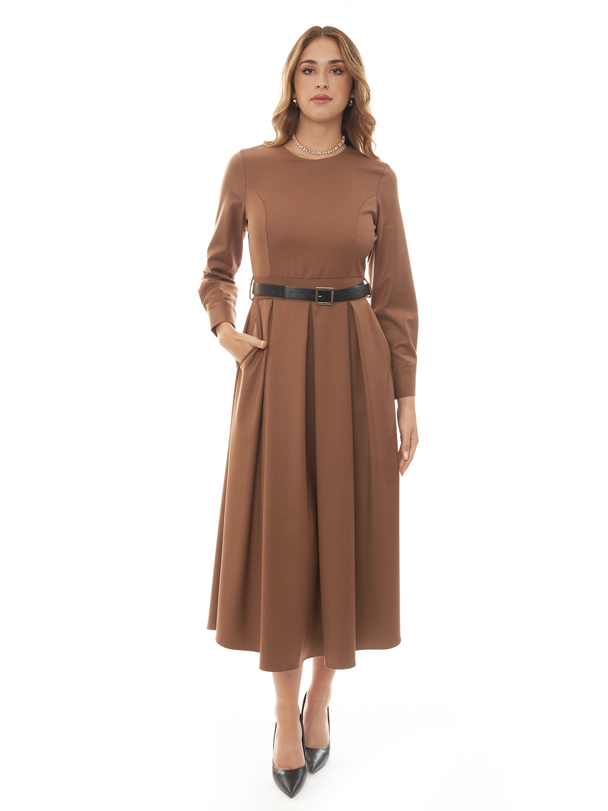 Abito lungo gonna a ruota Vicolo XS