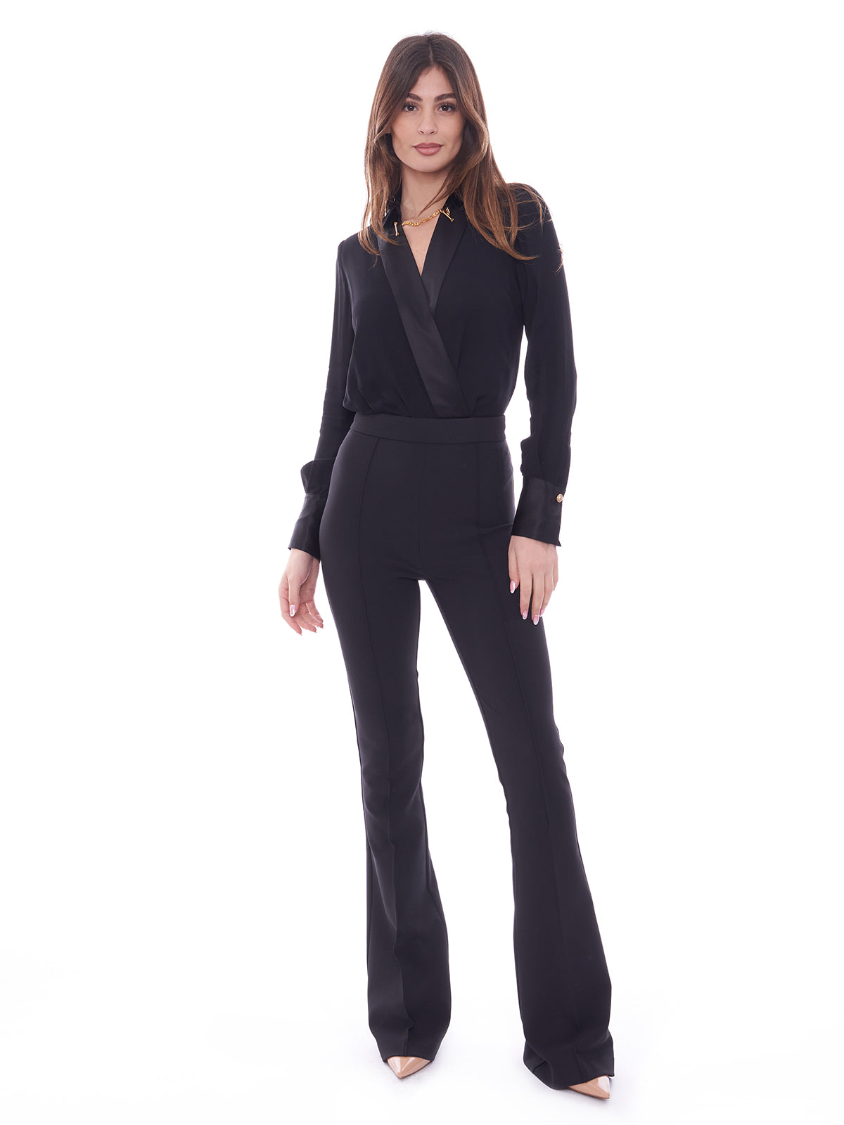 Elisabetta Franchi combined jumpsuit in crepe and viscose