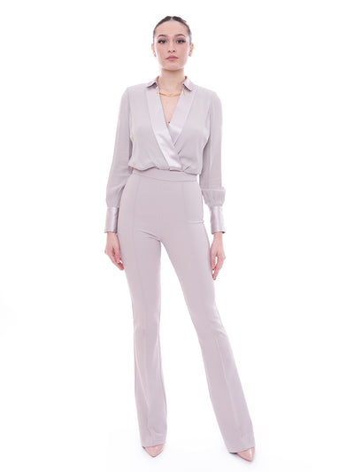 Elisabetta Franchi combined jumpsuit in crepe and viscose 