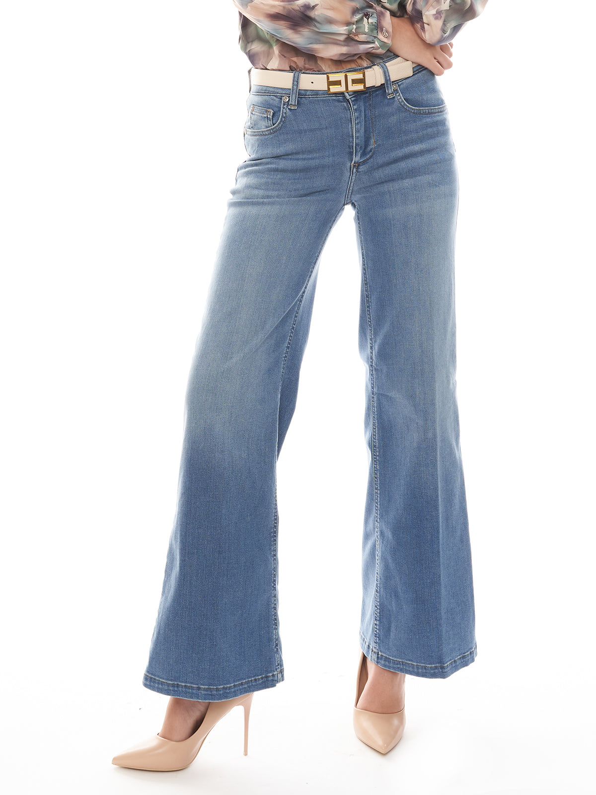 Jeans flare a vita alta Liu-Jo