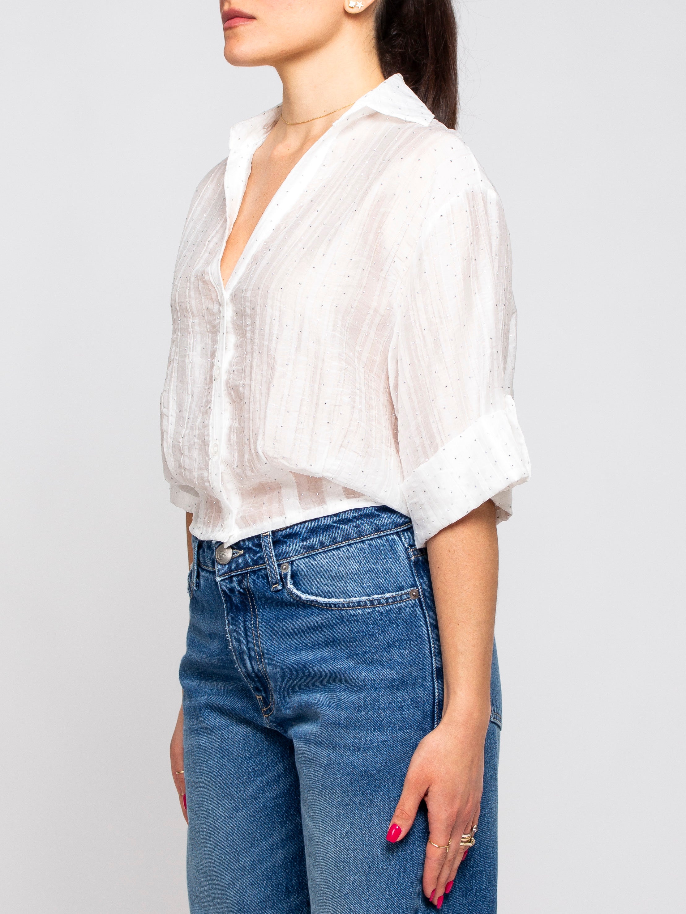 Camicia con brillantini Two Way