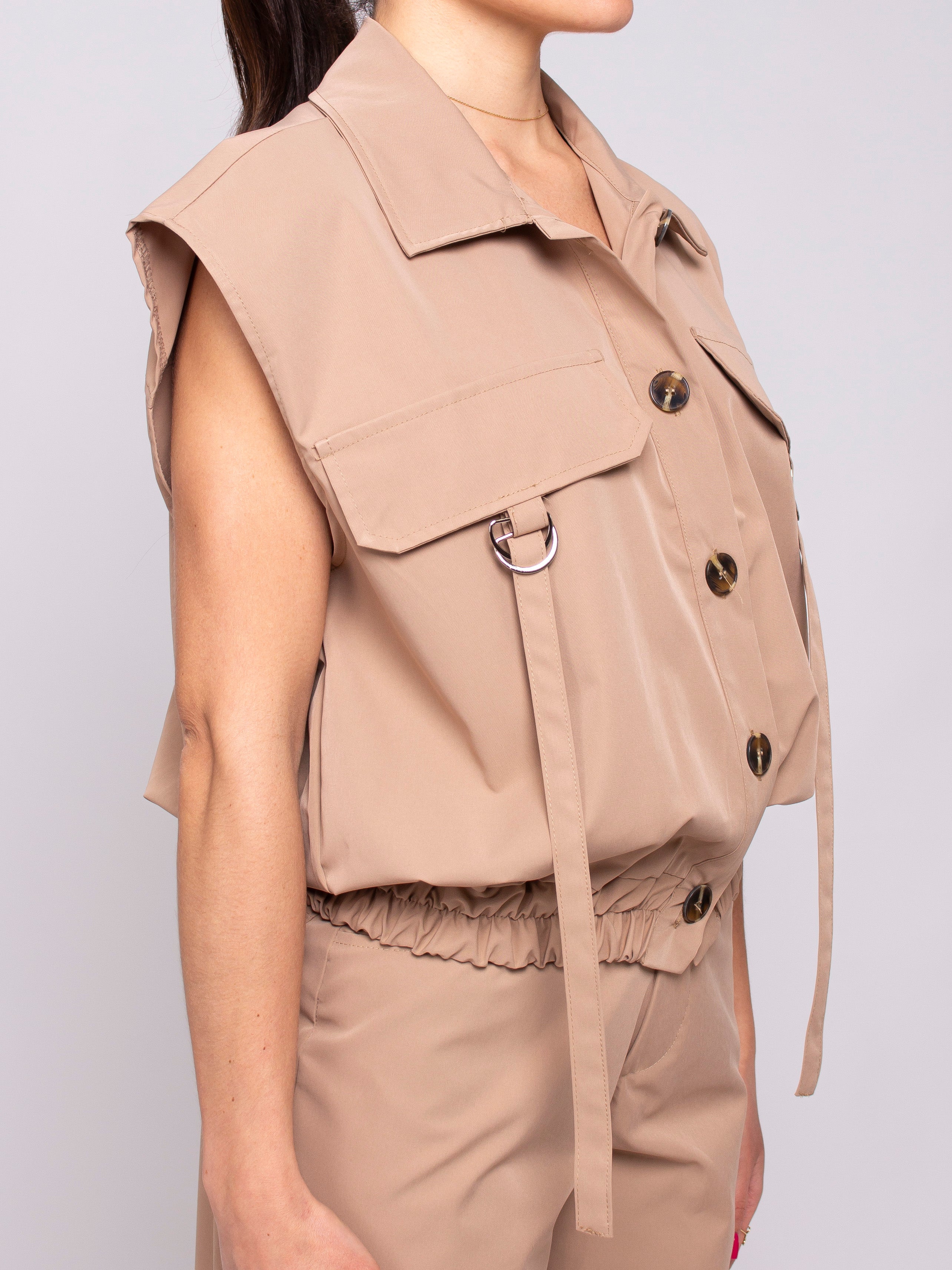 Gilet con tasconi Two Way