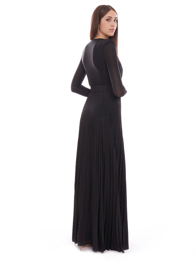 Abito lungo in jersey lurex Elisabetta Franchi