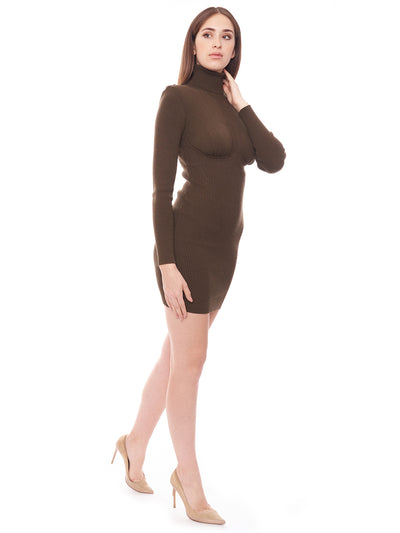 Knitted dress with horsebits by Elisabetta Franchi
