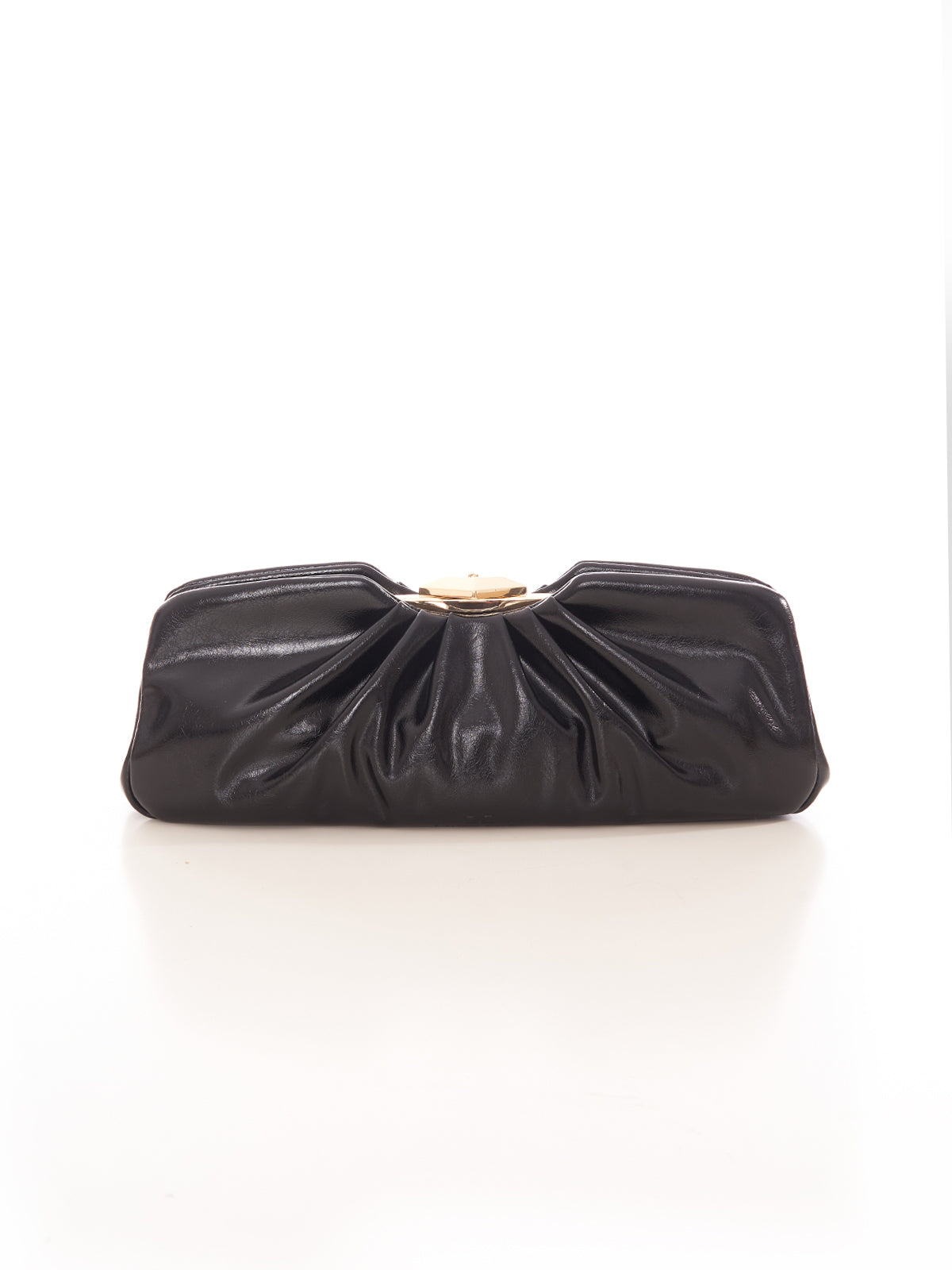 Clutch puffy con pomello logato Elisabetta Franchi