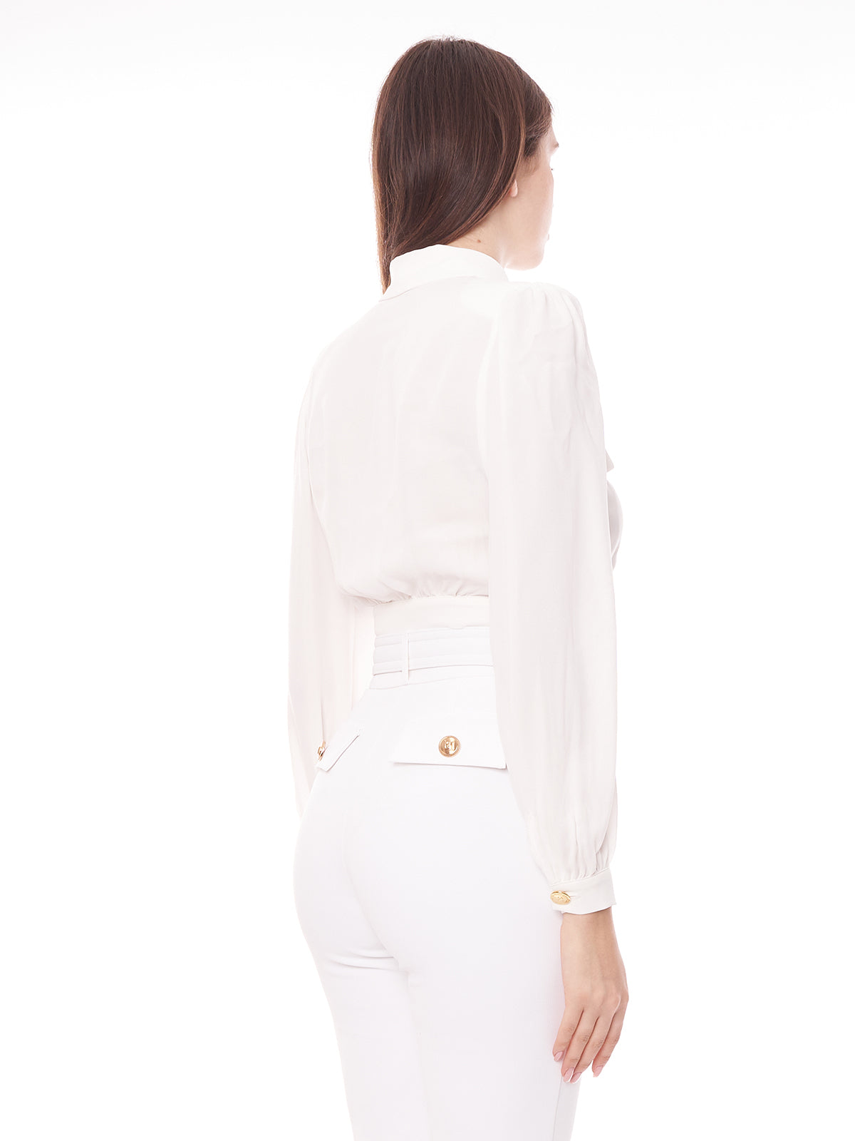 Camicia crop in viscosa Elisabetta Franchi