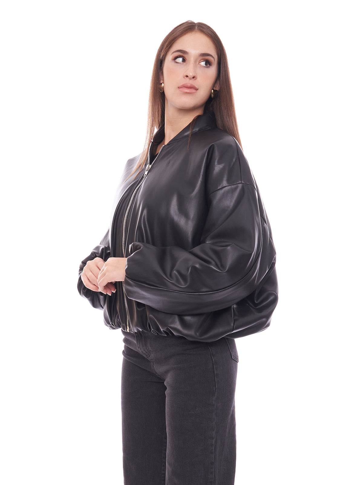 Bomber in ecopelle Eleh
