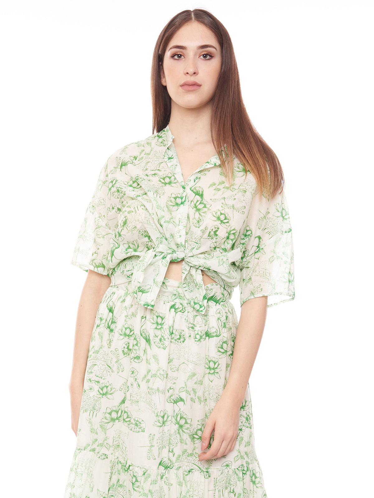 Camicia fantasia in cotone Vicolo