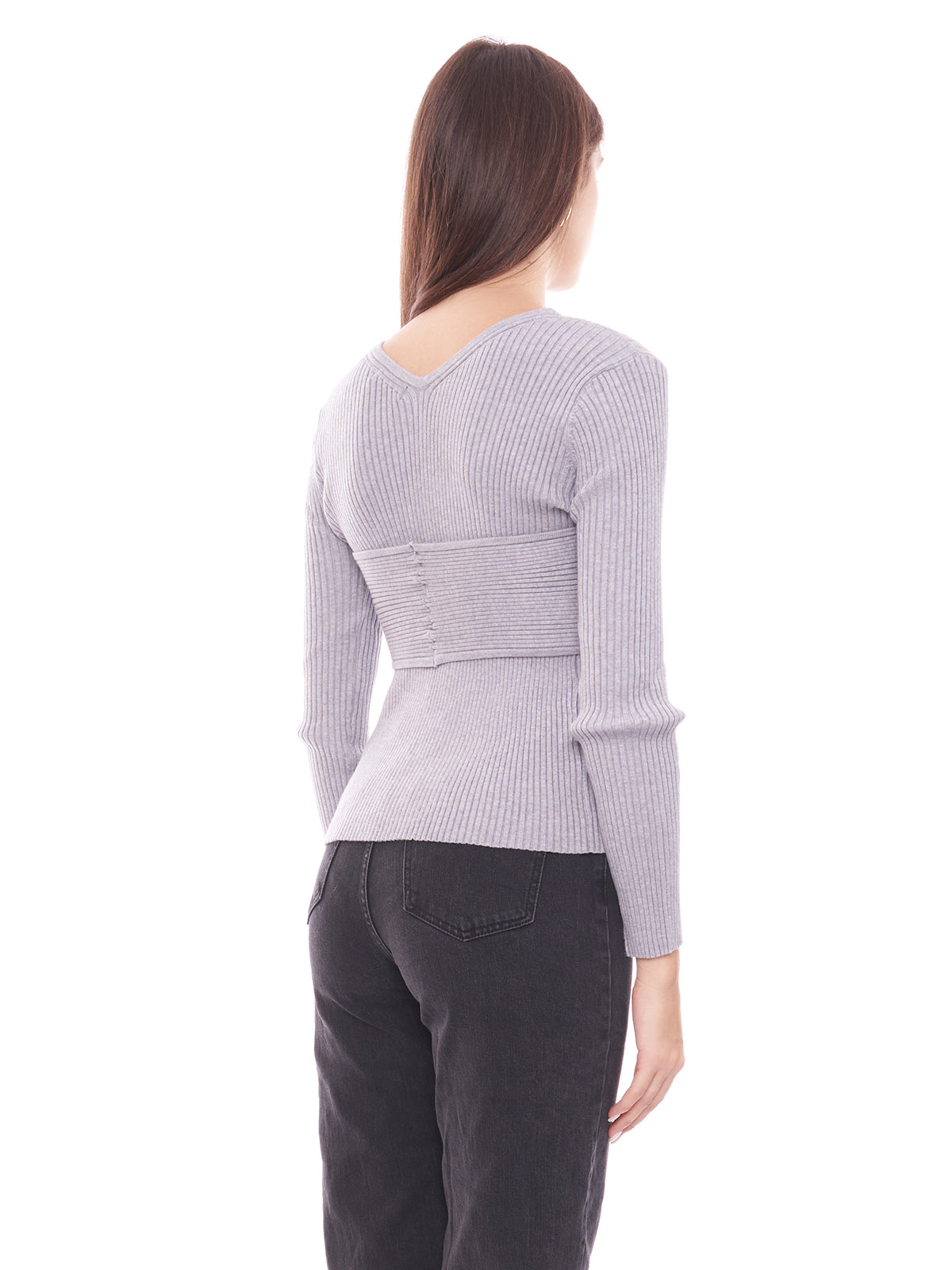 Maglia scollo a V con fascia Eleh