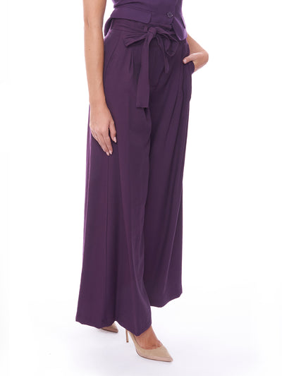 Palazzo trousers with Vicolo bow