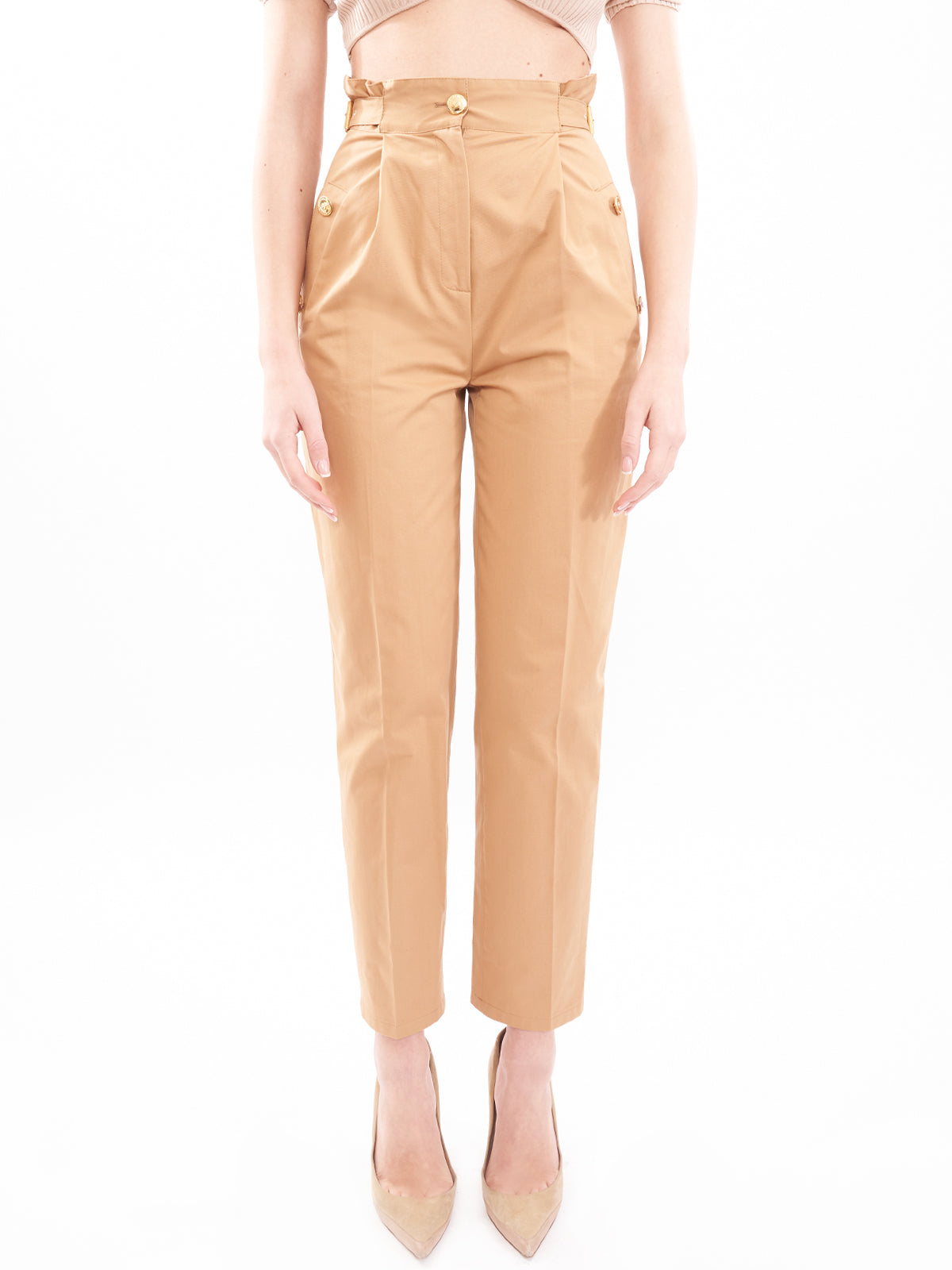 Pantalone con fascione in punto vita Elisabetta Franchi