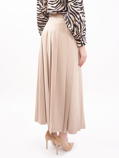 Vicolo long pleated skirt