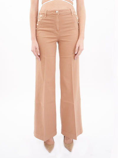 Jeans palazzo bottoni oro Vicolo