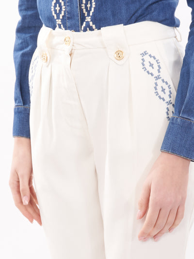 Elisabetta Franchi cotton trousers
